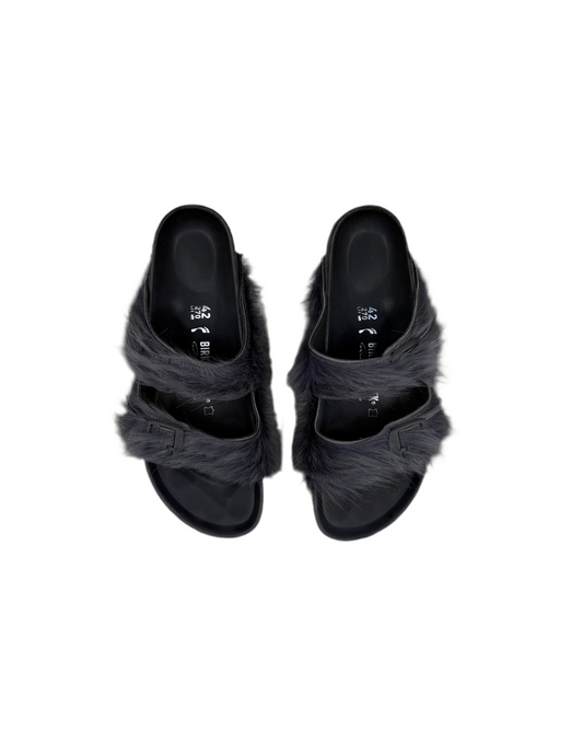 Rick Owens Pony Hair Birkenstocks
